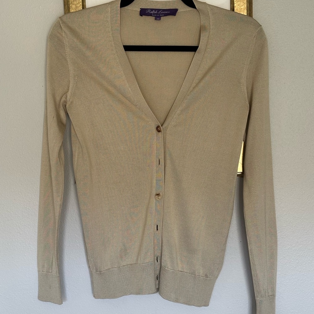 Ralph Lauren Purple Label Silk Cardigan